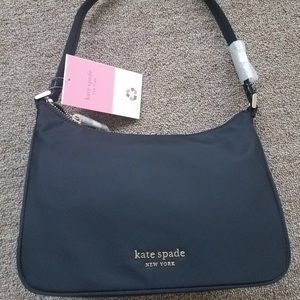 WT Kate Spade the little better sam nylon small shoulder bag black